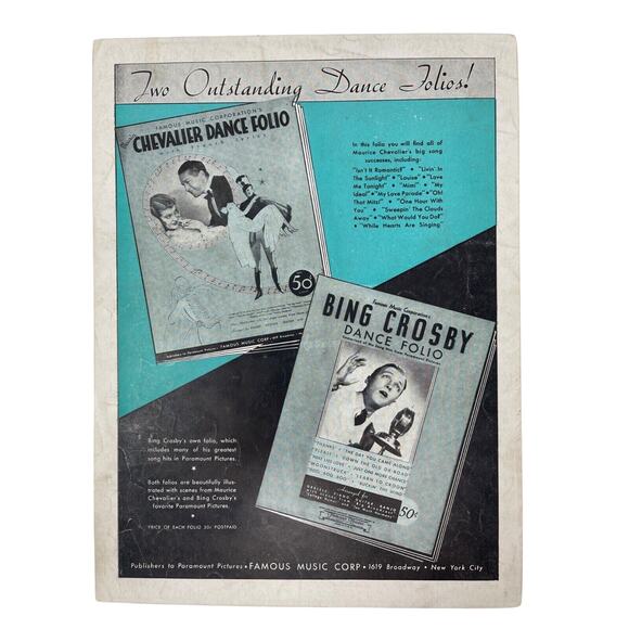 1934 Love Is Just Around The Corner Sheet Music Robin Gensler Here is My Heart - Picture 4 of 5